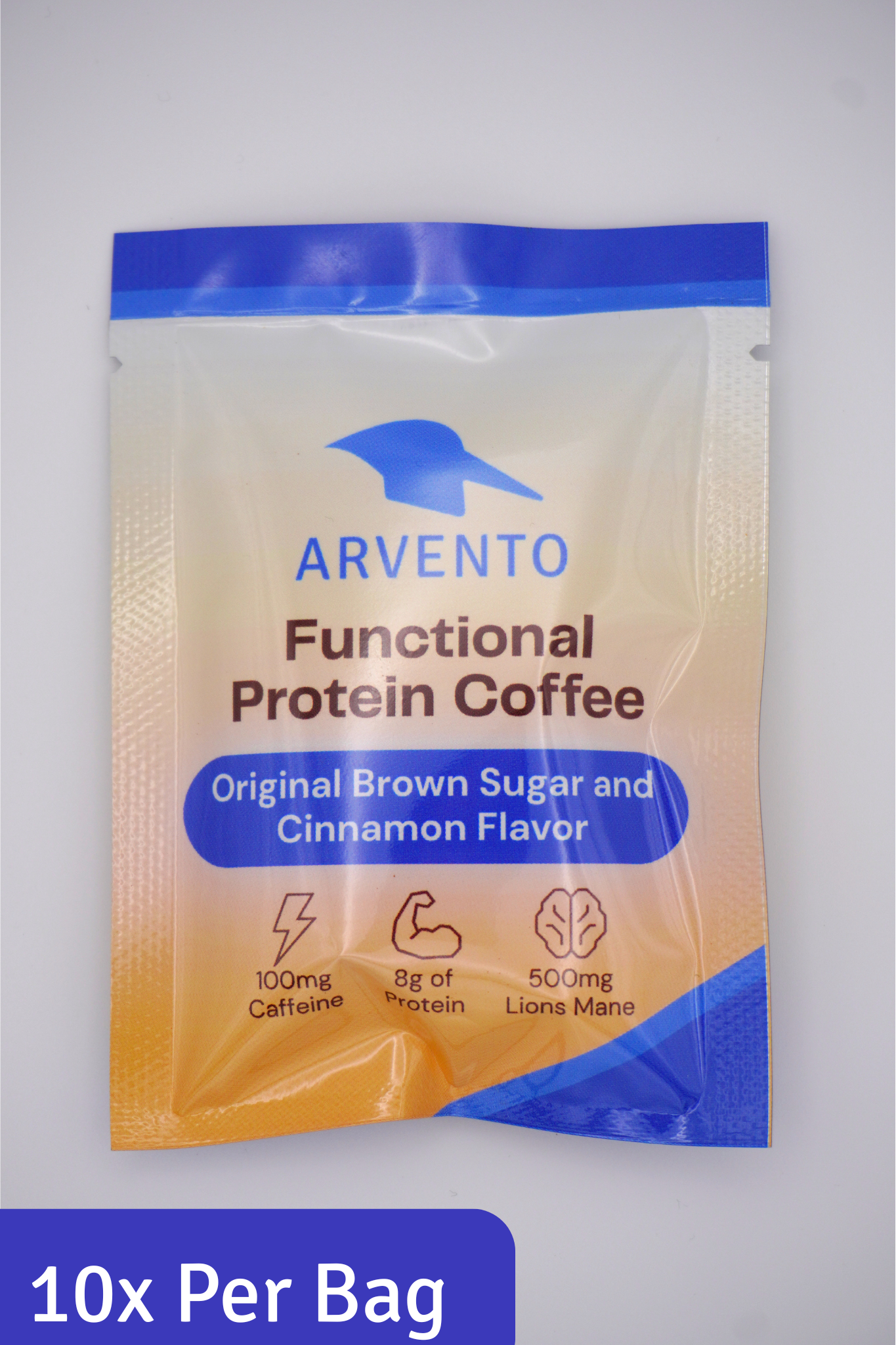 Arvento Functional Protein Coffee Original Brown Sugar and Cinnamon 10-Pack